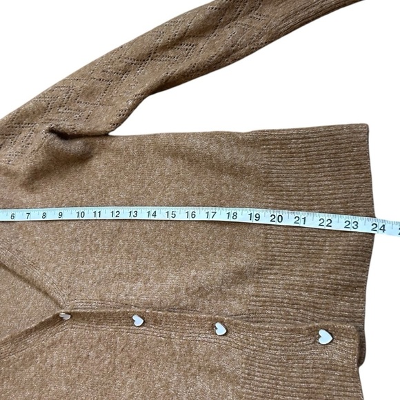 Molly Bracken V-Neck Cardigan with Heart Buttons- Size Small- Valentines Sweater - Picture 10 of 10